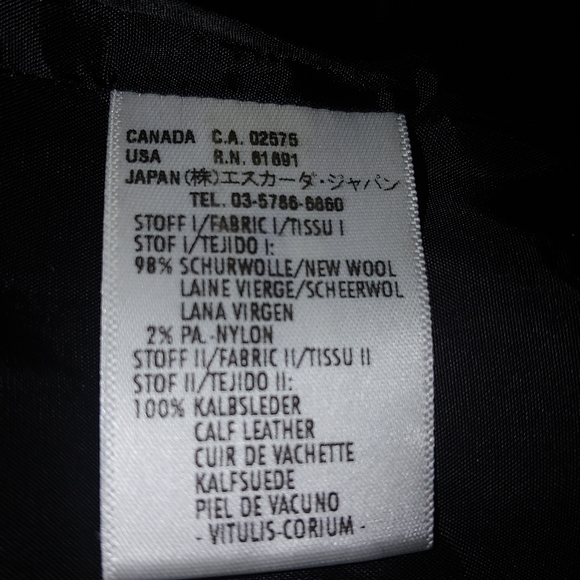 STUNNING ESCADA 8 BLACK BOUCLE LAMBSKIN PATENT LEATHER SIGN BUTTONS SKIRT SUIT - Picture 11 of 16